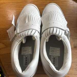 Etonic ST 6005 Men's White Soft Spike Adjustable‎ Closure Golf Shoes 11M NWT